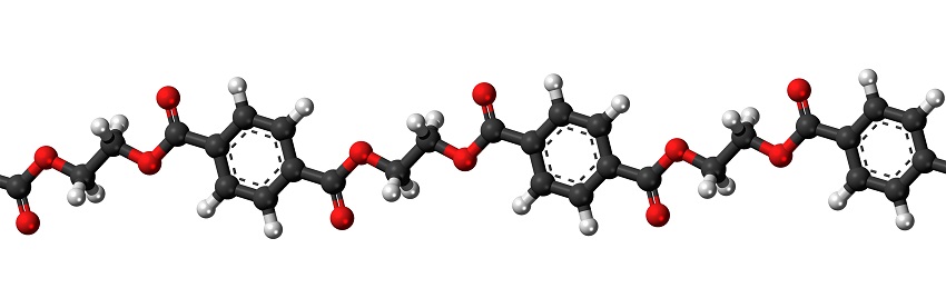 A model of the PET polymer